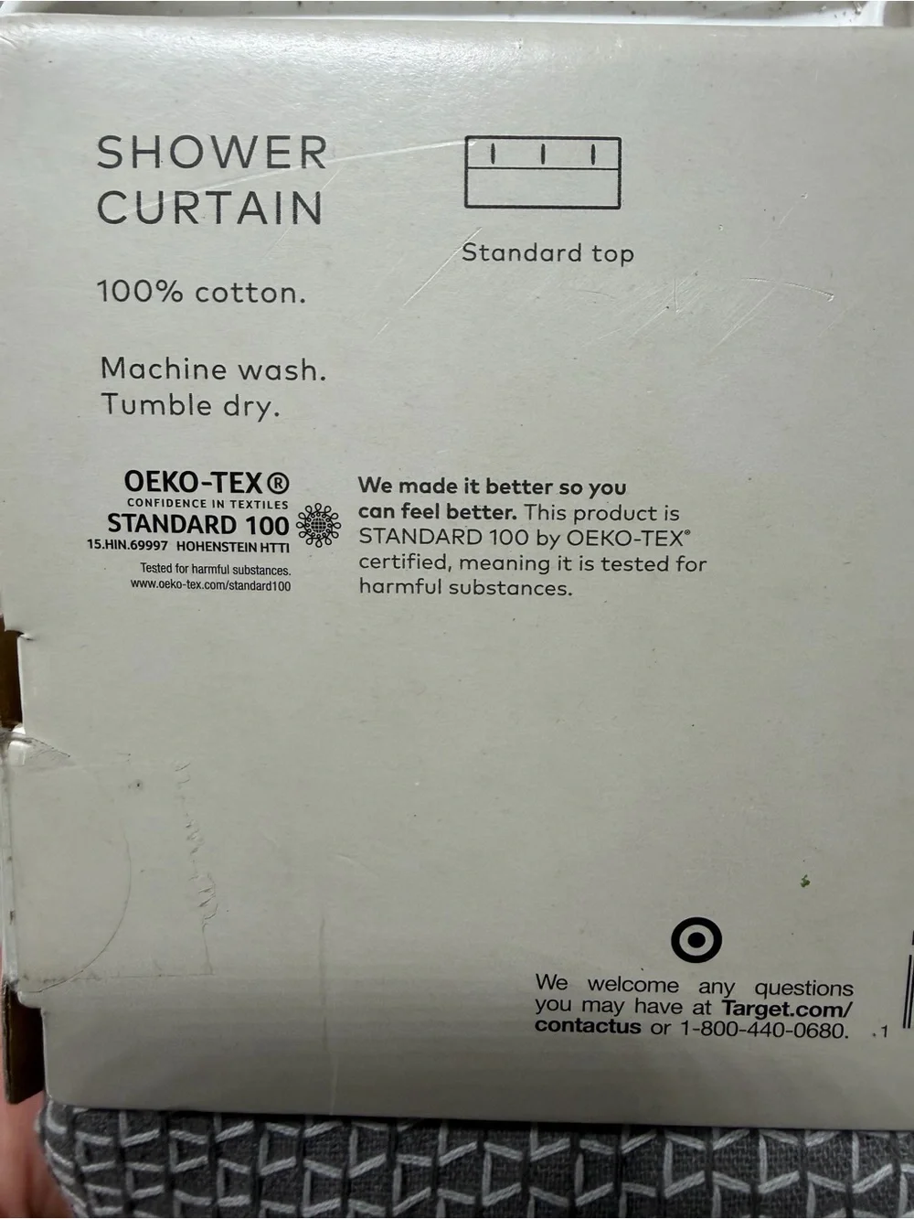 Project 62 Gray Geometric Shower Curtain